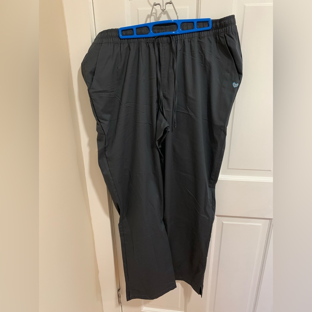 UA Womens Buttersoft XL Pewter Scrubs Bottoms
